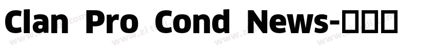 Clan Pro Cond News字体转换